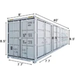 High Cube 4 Side Doors 40ft Container Grey 2.webp