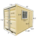 Small Cubic 12ft Storage Shipping 3Container Gray.webp